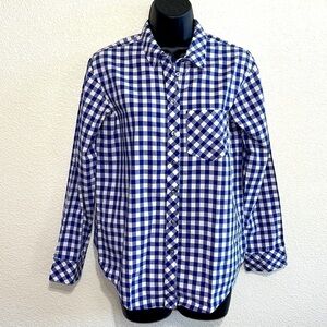 Eliot Blue & White Checker Woman Shirt